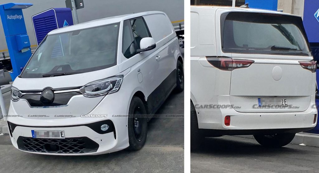  2024 VW ID. BUZZ Electric Bus Spied For The First Time In Production Body