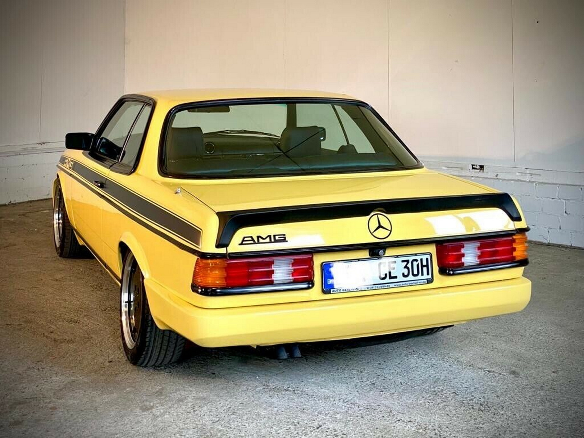 Mercedes W123 280CE With Zender And AMG Styling Is A Bright Yellow Youngtimer