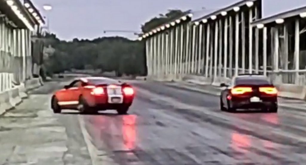 Couples Go On Double-Date In Mustang At Drag Strip, What Could Go Wrong?