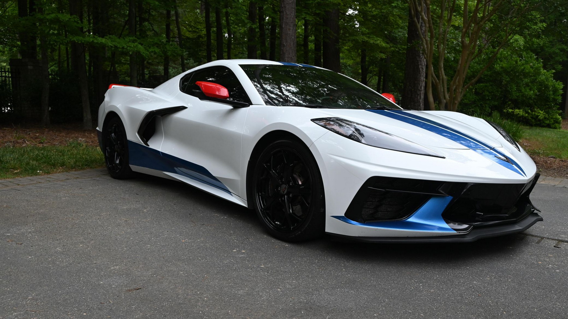 Red, White, And Blue C8 Corvette That Sold For $90k Screams “America”