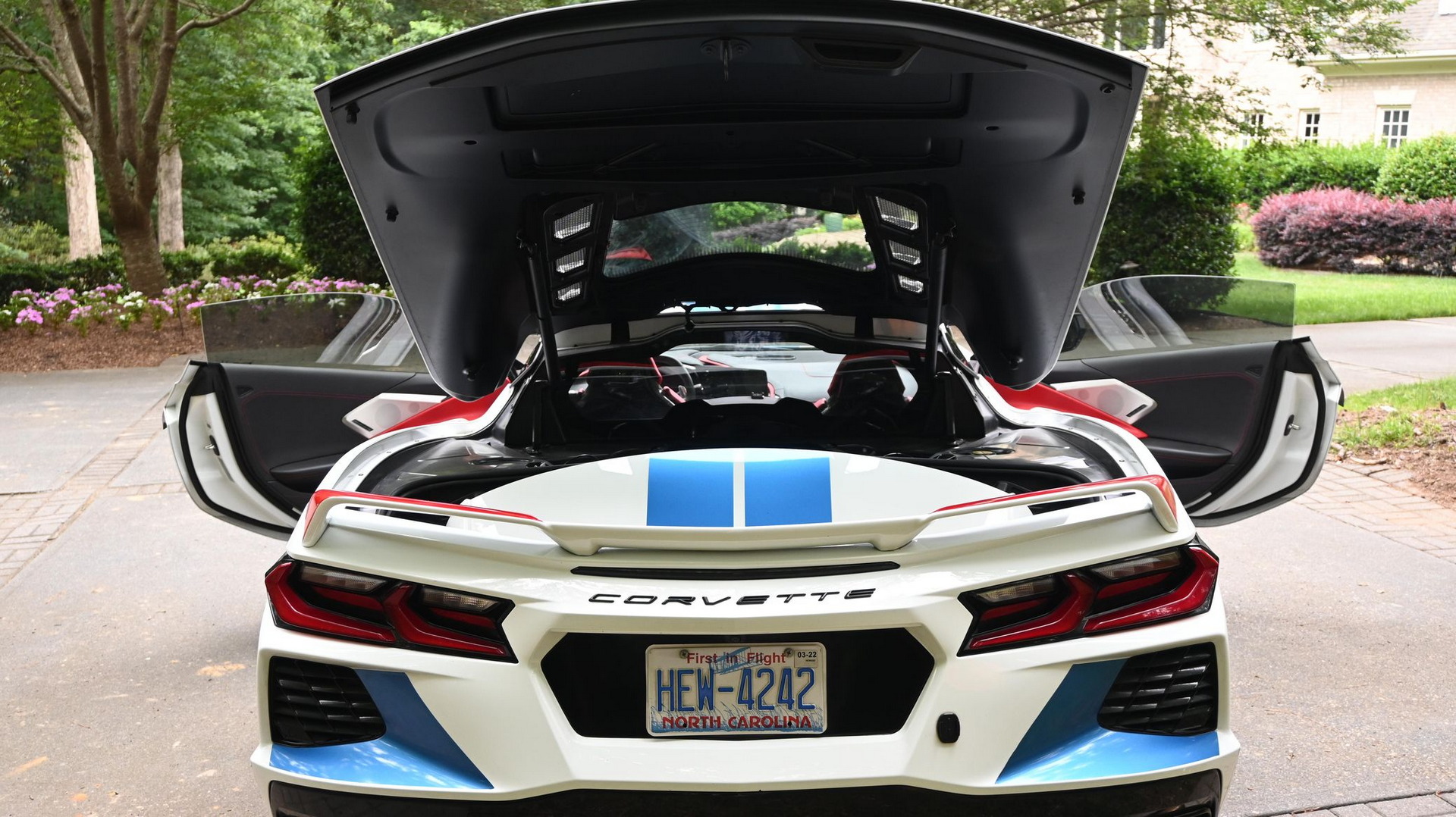 Red, White, And Blue C8 Corvette That Sold For $90k Screams “America”