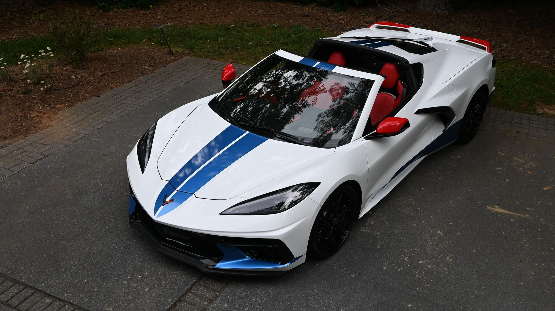 Red, White, And Blue C8 Corvette That Sold For $90k Screams "America