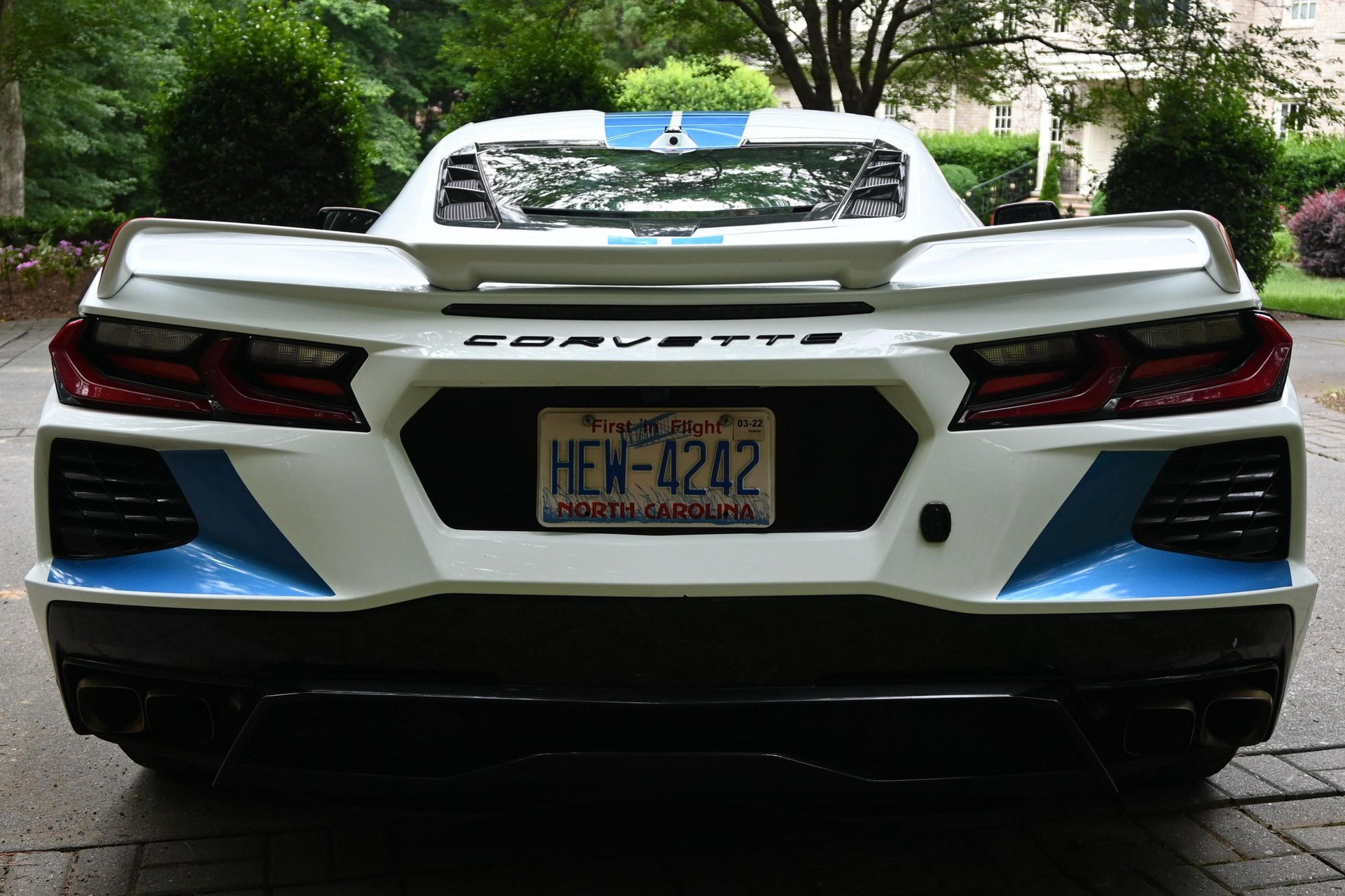 Red, White, And Blue C8 Corvette That Sold For $90k Screams “America”