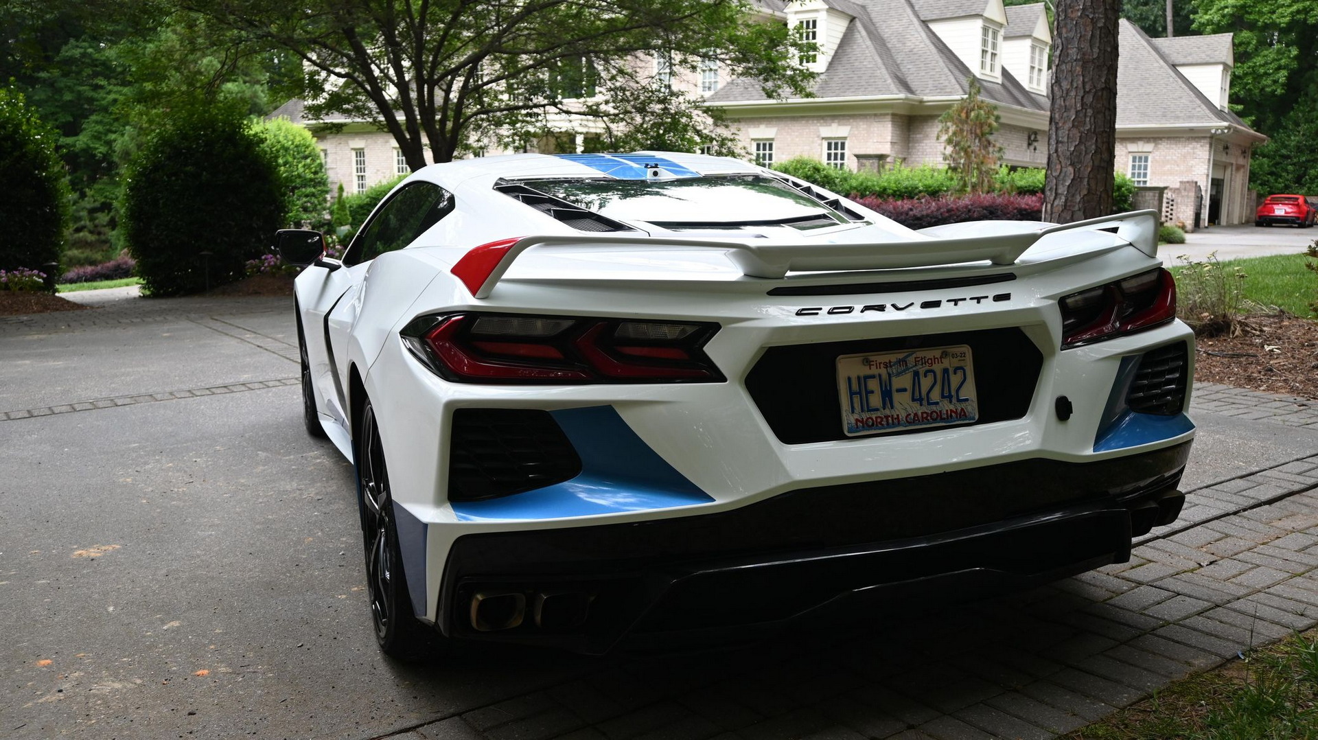 Red, White, And Blue C8 Corvette That Sold For $90k Screams “America”