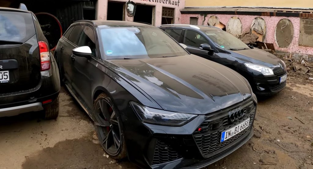  Audi Not Happy With YouTuber Who Used RS6 Avant Press Car To Help People During German Floods
