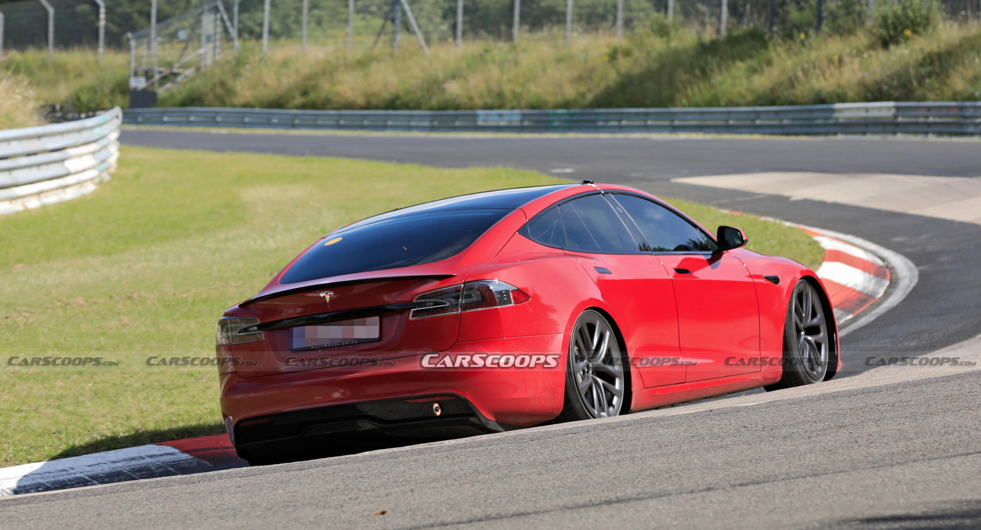 Tesla Model S Plaid Caught Testing On The ‘Ring With Two Different Steering Wheels