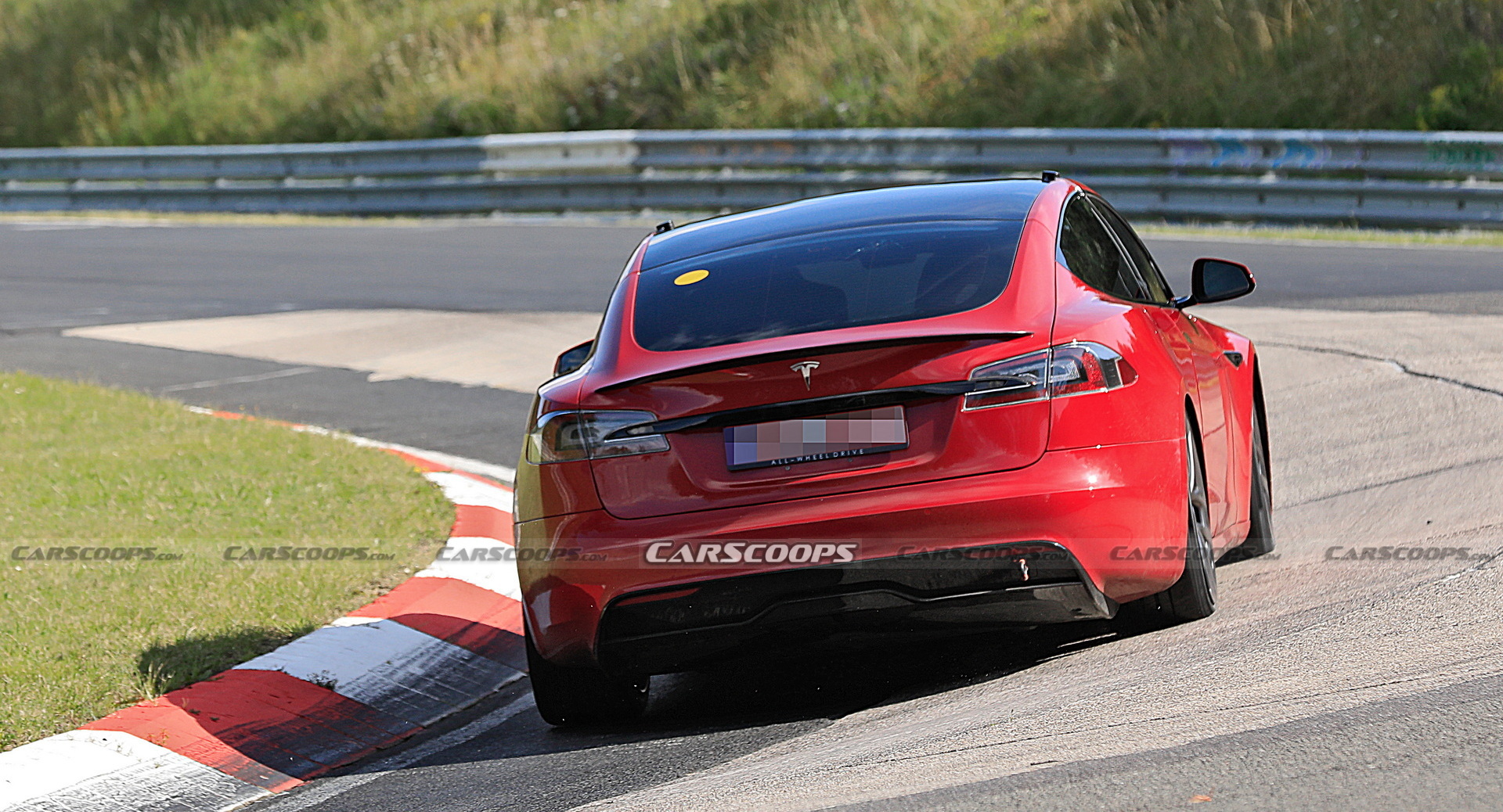 Tesla Model S Plaid Caught Testing On The ‘Ring With Two Different Steering Wheels