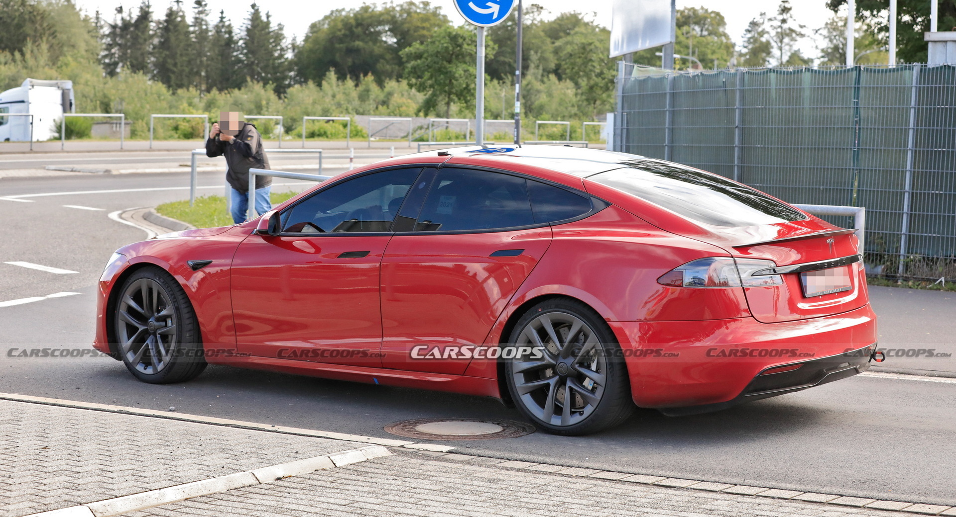Tesla Model S Plaid Caught Testing On The ‘Ring With Two Different Steering Wheels