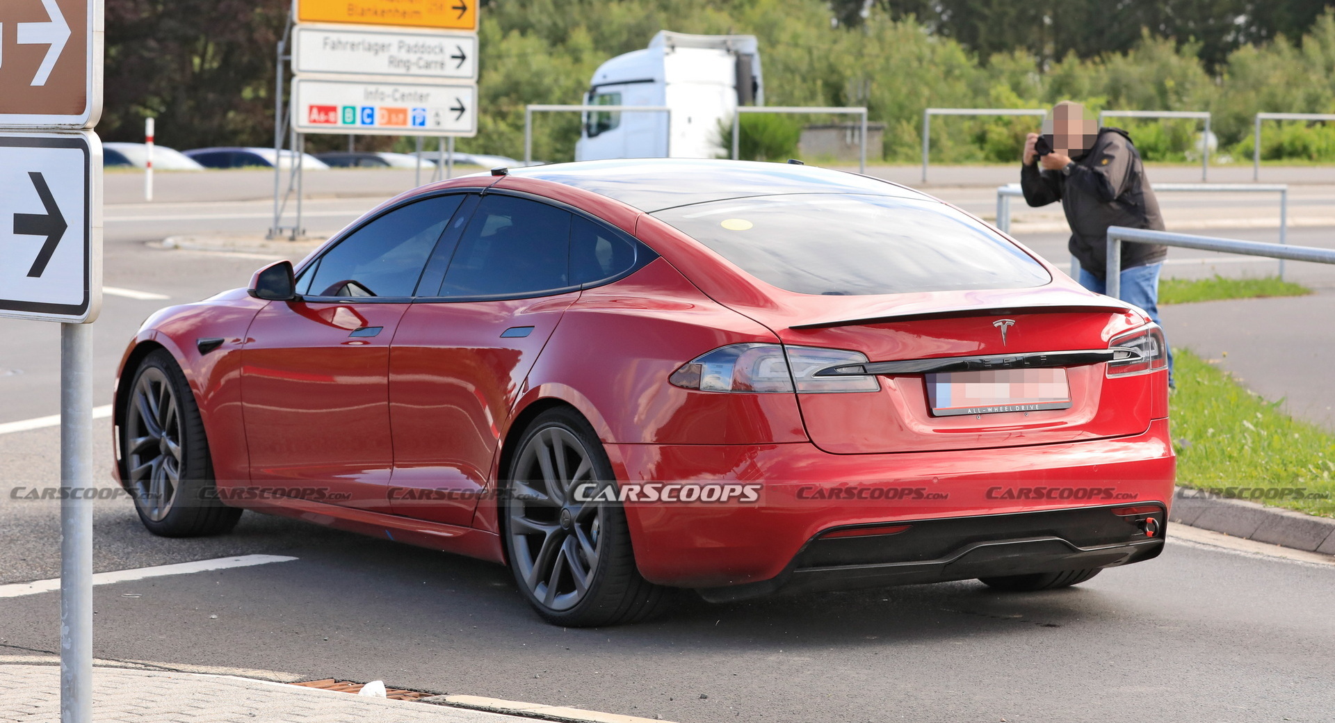 Tesla Model S Plaid Caught Testing On The ‘Ring With Two Different Steering Wheels