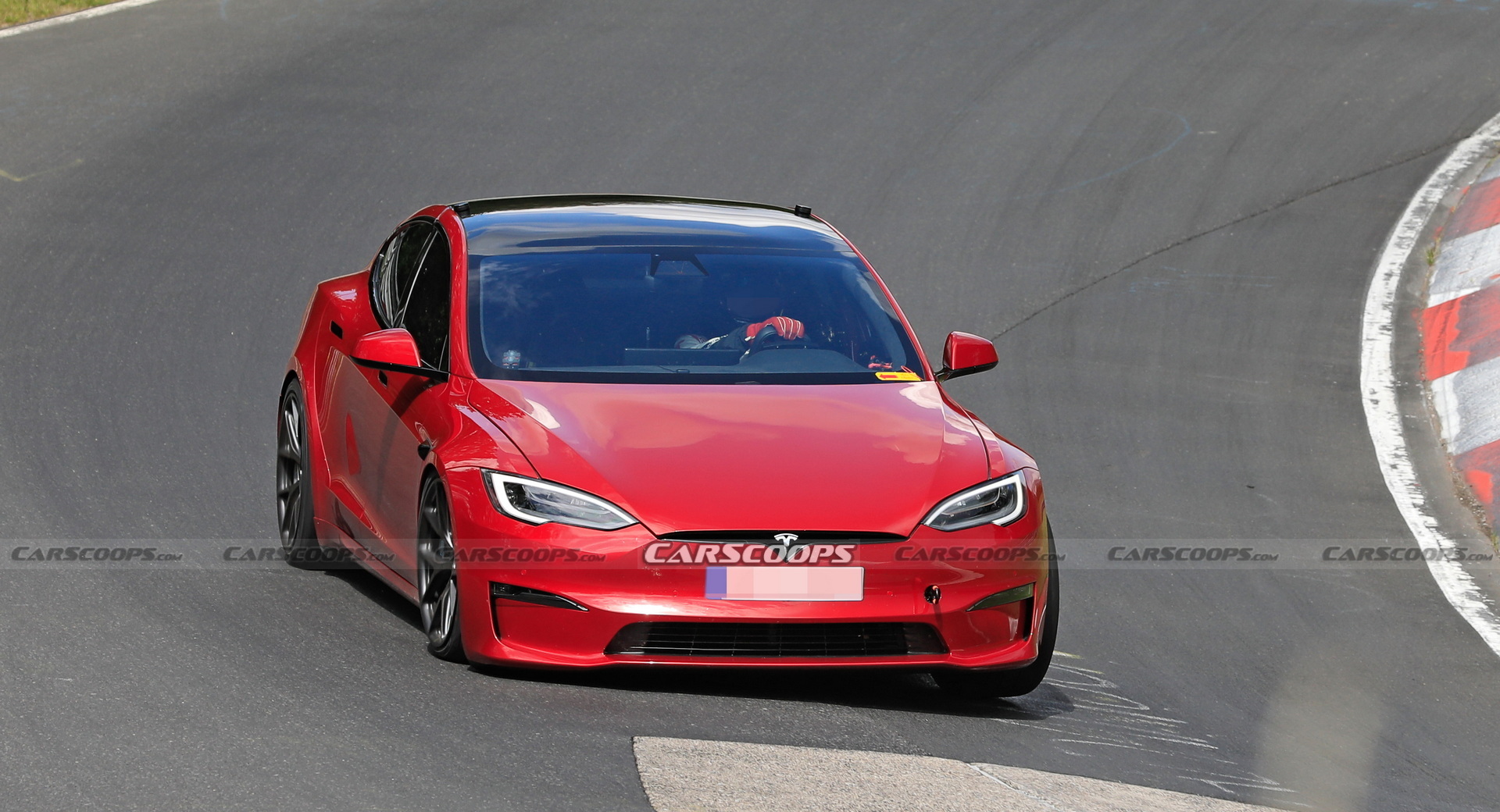 Tesla Model S Plaid Caught Testing On The ‘Ring With Two Different Steering Wheels