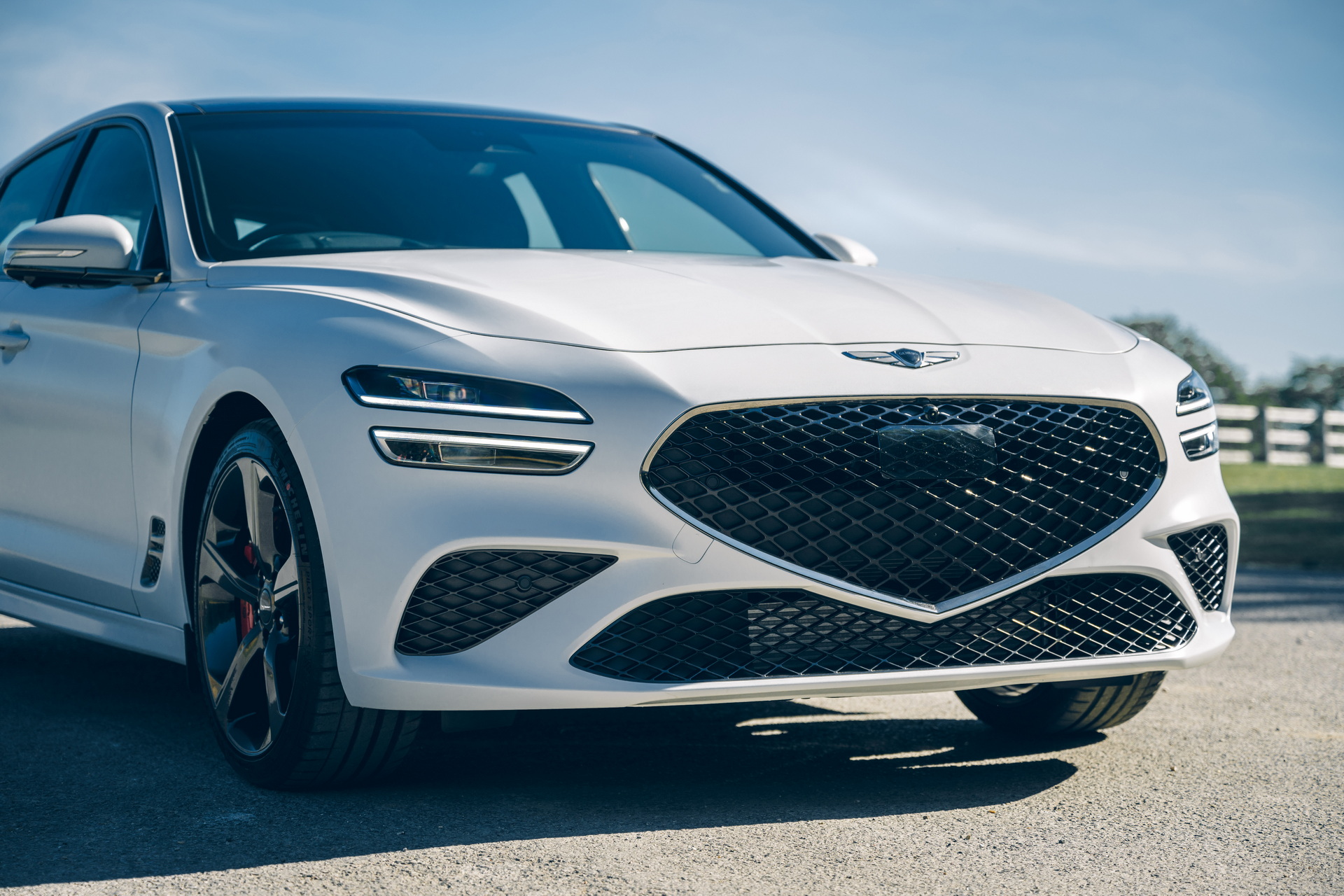 Genesis G70 Shooting Brake Flies Up The Goodwood Hillclimb Chased By A Drone