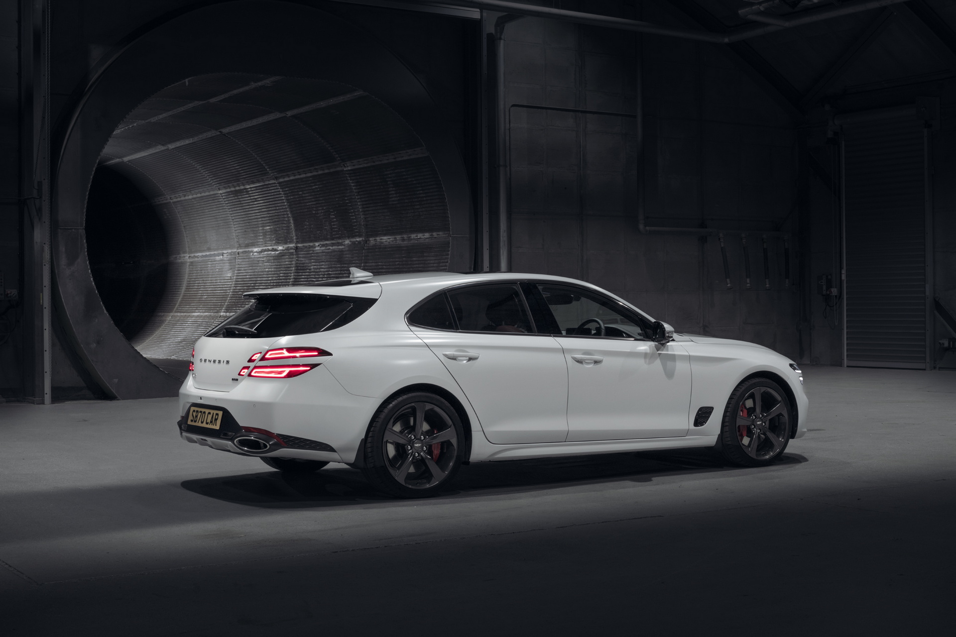 Genesis G70 Shooting Brake Flies Up The Goodwood Hillclimb Chased By A Drone