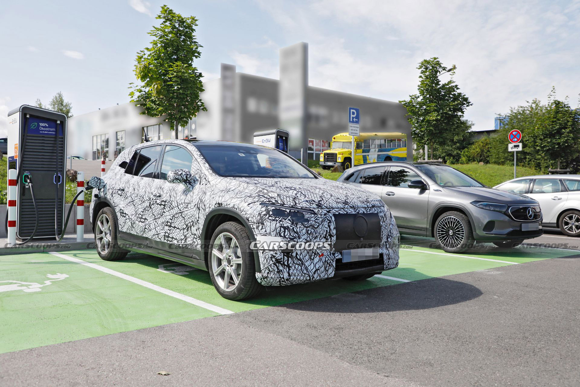 2022 Mercedes EQS Electric SUV Sheds More Camo But Surprises No One