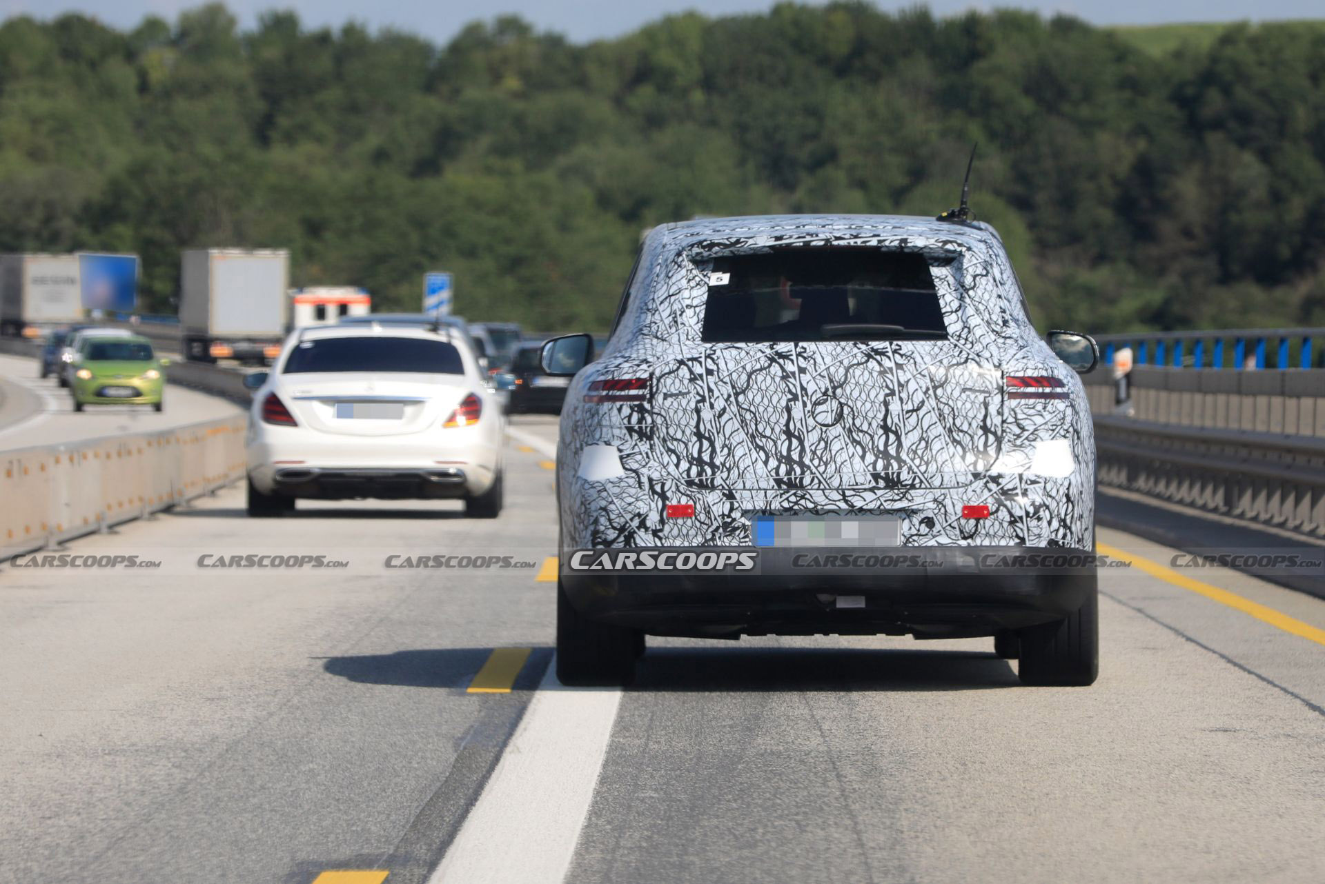2022 Mercedes EQS Electric SUV Sheds More Camo But Surprises No One