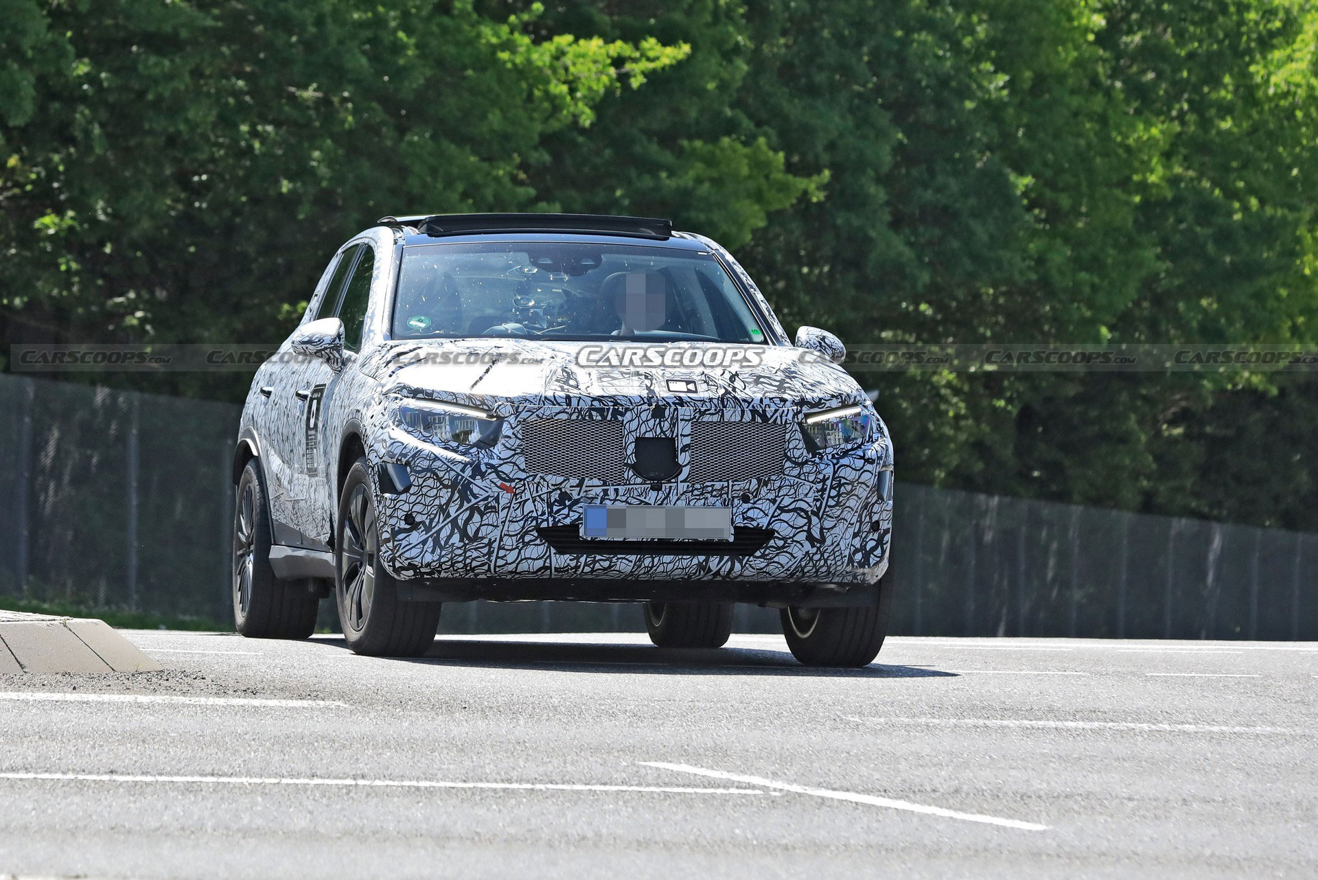 2023 Mercedes GLC Spied With Production Lighting Units