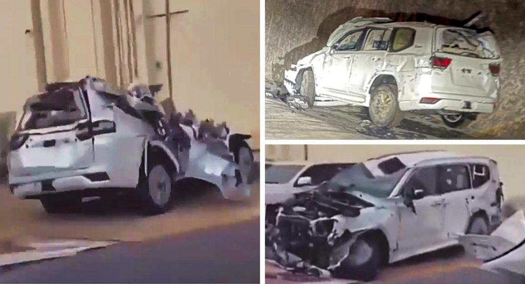  Several Brand New Toyota Land Cruisers Wrecked During Transportation