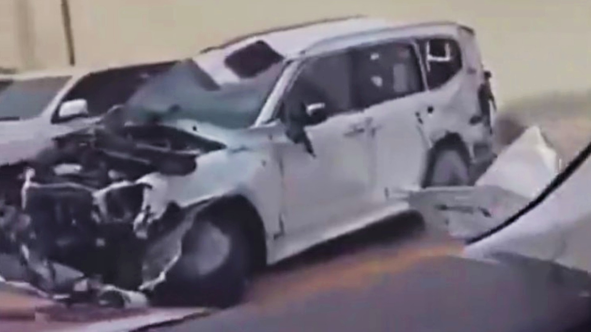 Several Brand New Toyota Land Cruisers Wrecked During Transportation