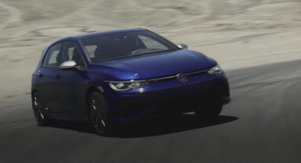  Watch Pro Drifter Tanner Foust Slide The New 2022 Golf R Around Willow Springs