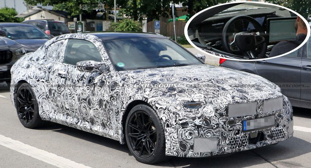 2023 BMW M2 Spied With An iX-Style Curved Display