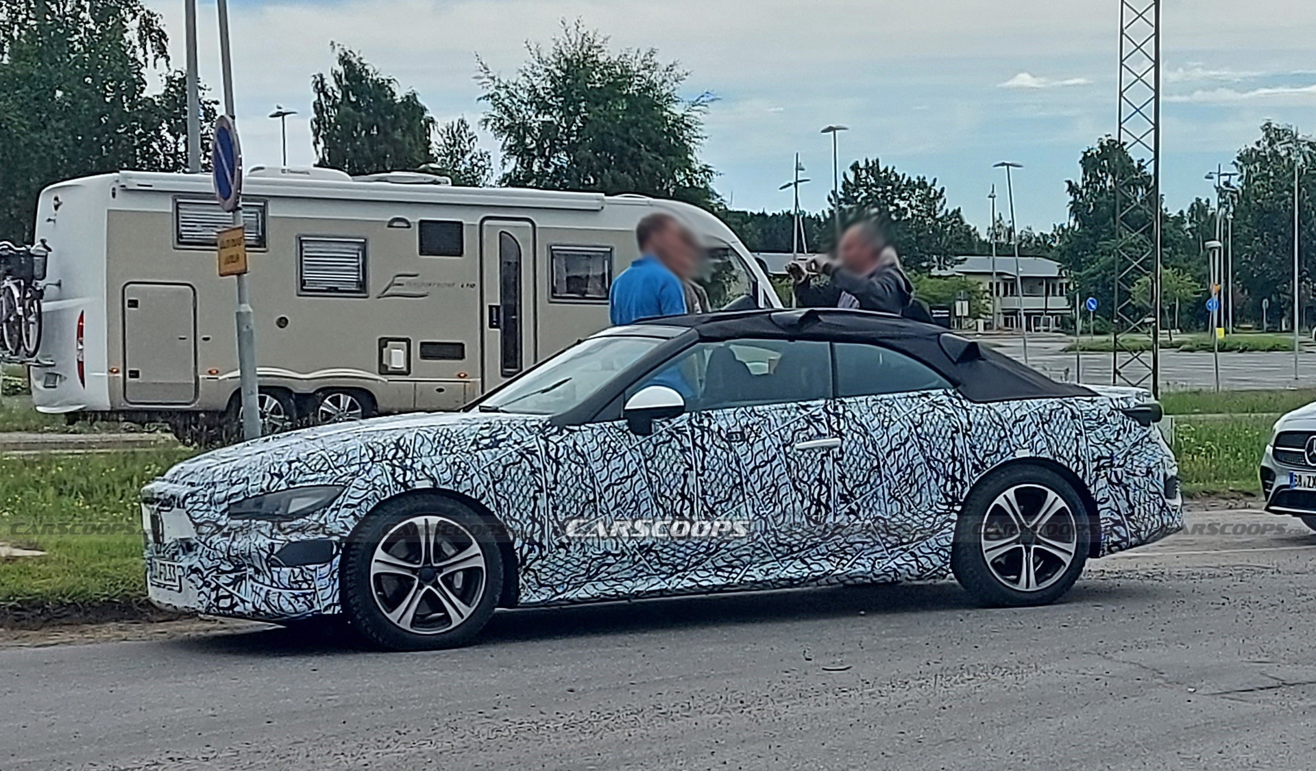 Mercedes Caught Testing New 2023 “CLE” Compact Four-Seat Convertible