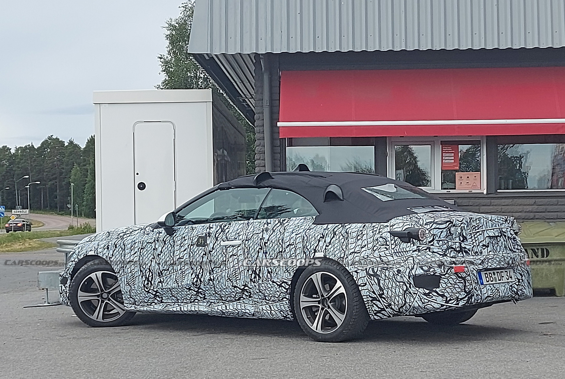 Mercedes Caught Testing New 2023 “CLE” Compact Four-Seat Convertible