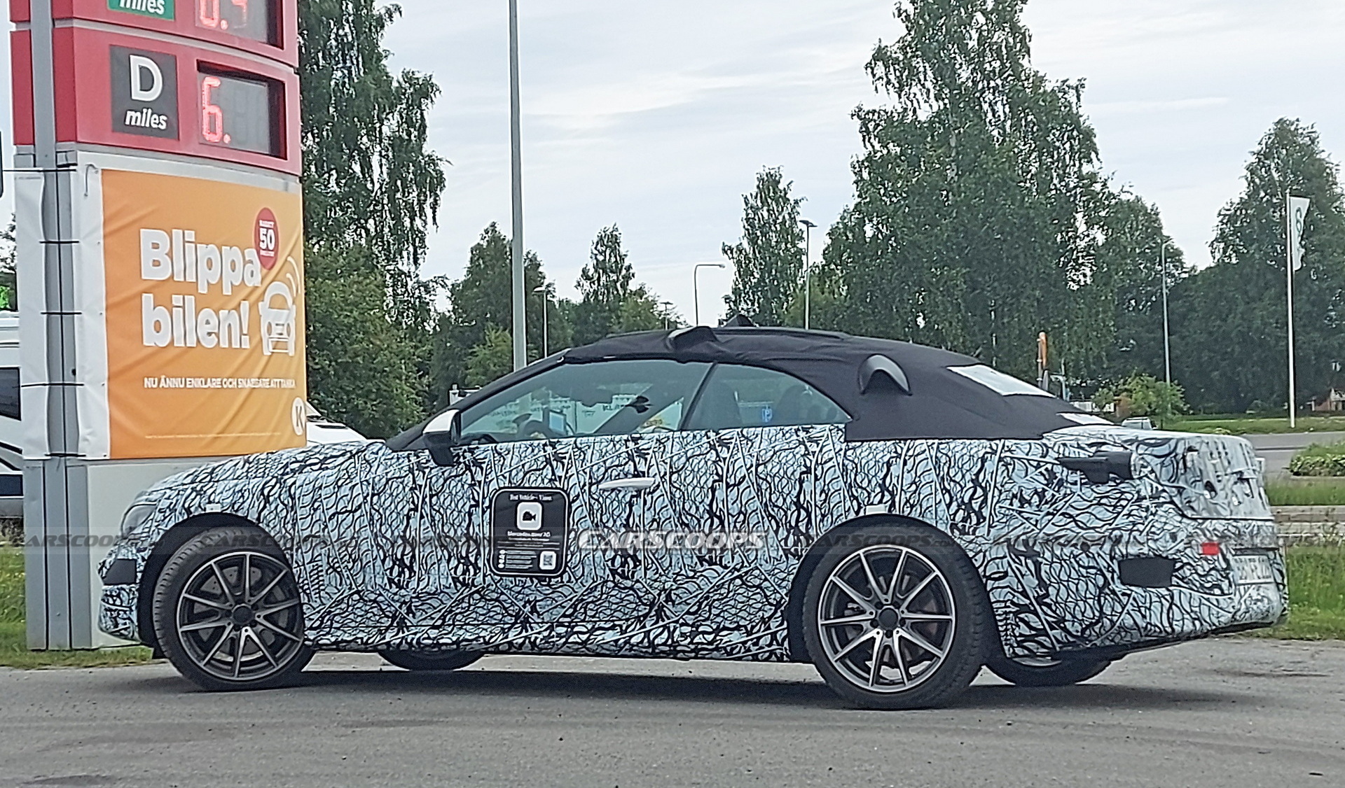 Mercedes Caught Testing New 2023 “CLE” Compact Four-Seat Convertible