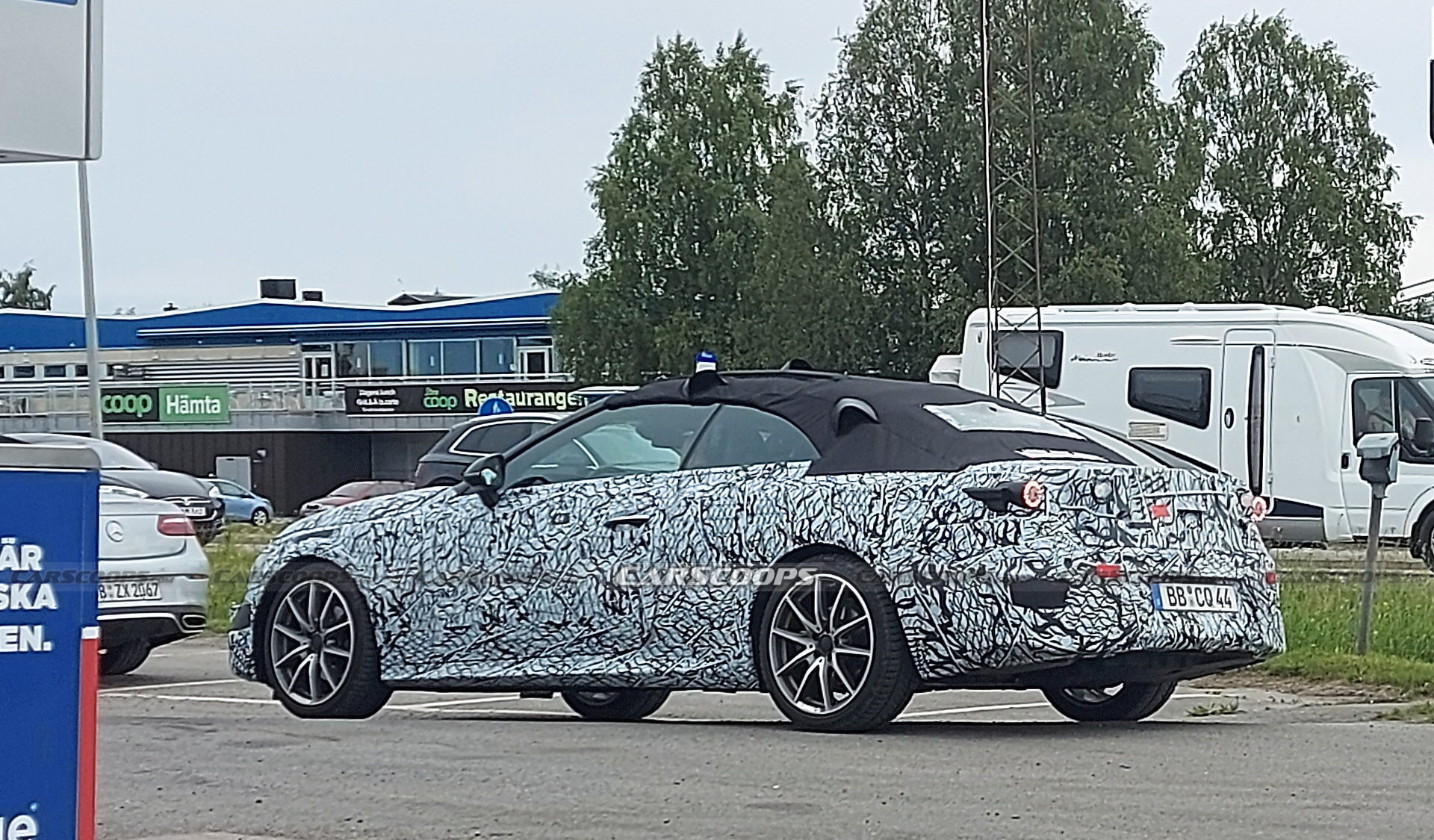 Mercedes Caught Testing New 2023 “CLE” Compact Four-Seat Convertible