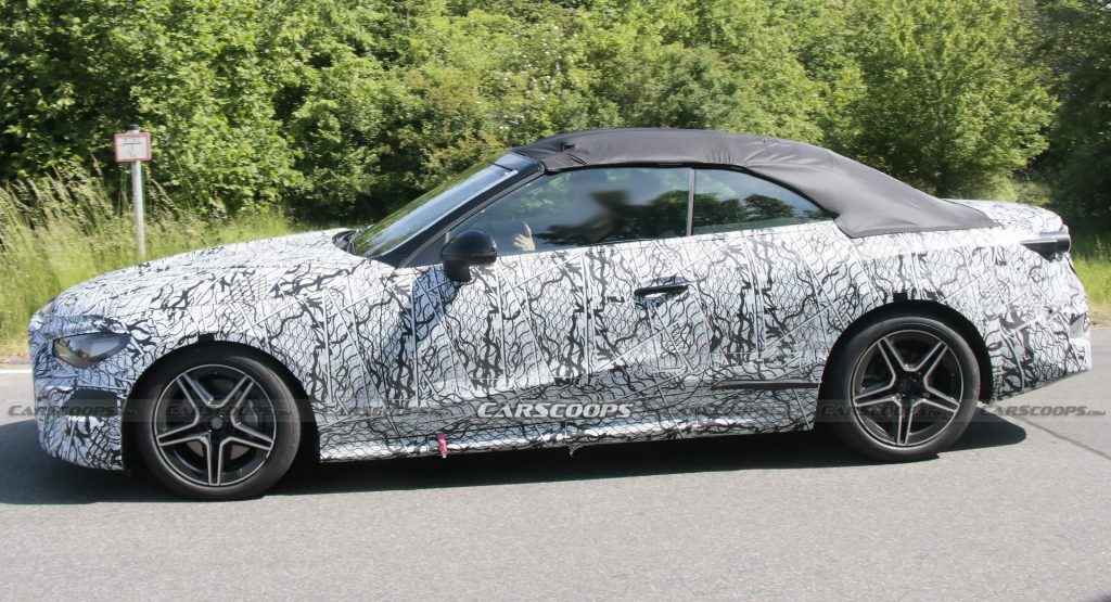  Mercedes Caught Testing New 2023 “CLE” Compact Four-Seat Convertible