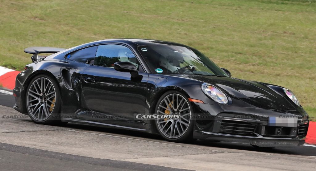  Porsche 911 Turbo Test Car Spotted Hiding New Hybrid Tech