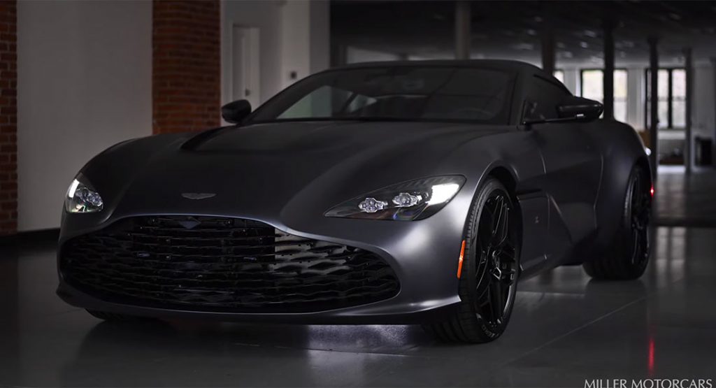  Rare Aston Martin DBS GT Zagato Delivered In Satin Grey With Forged Carbon Badges
