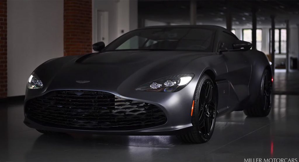 Rare Aston Martin DBS GT Zagato Delivered In Satin Grey With Forged Carbon Badges