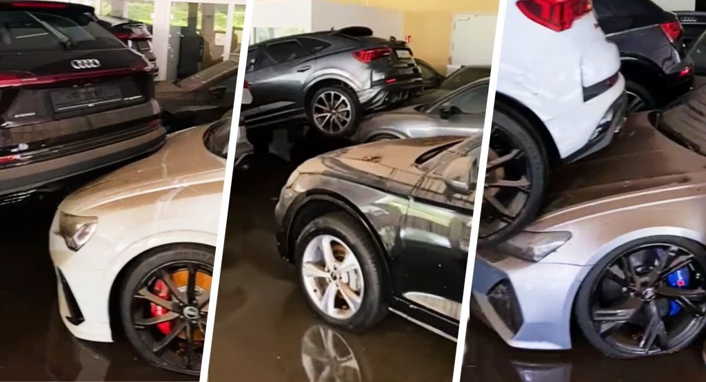  Dozens Of New Audi Models Destroyed In German Dealership After Catastrophic Floods