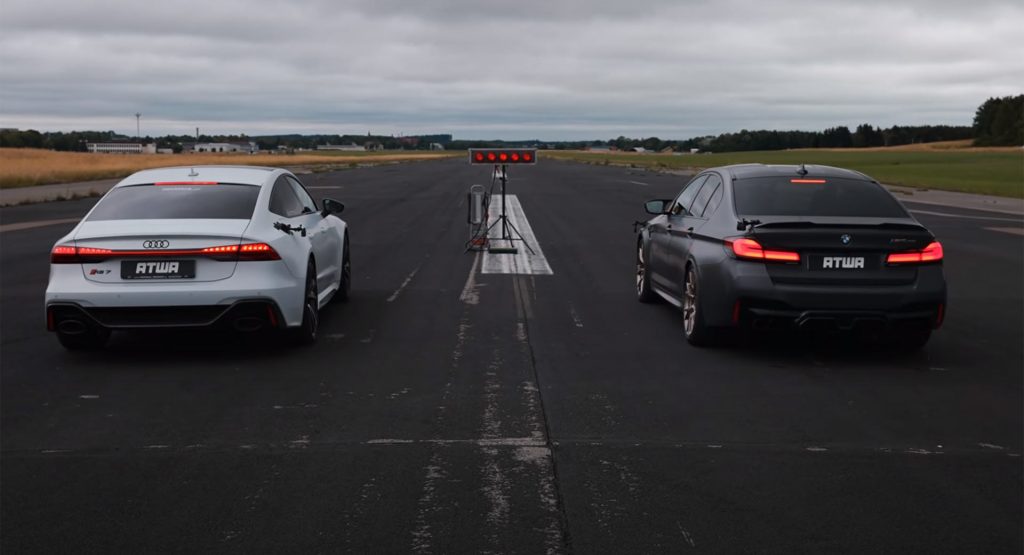  BMW M5 CS Sprints Away From Audi RS7 Without Breaking A Sweat