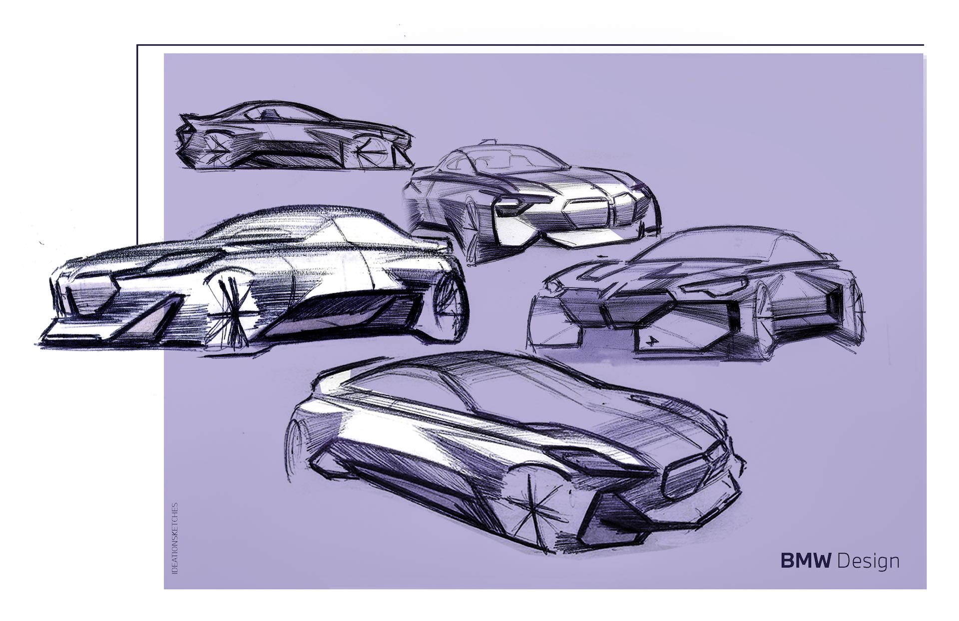 Sketching some front design ideas for the Designing My Dream Porsche Ep 03.  Enjoy your Monday! | Instagram