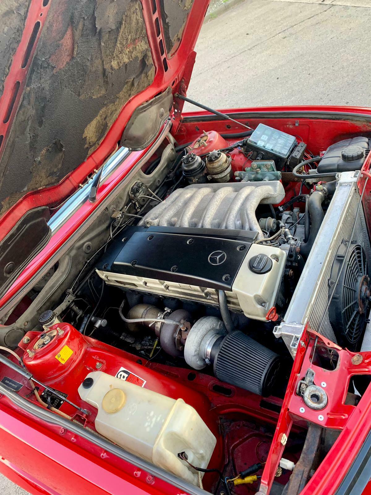 Behind This Shark-Nose 1987 BMW 5-Series Beats A 500HP Mercedes Diesel Six