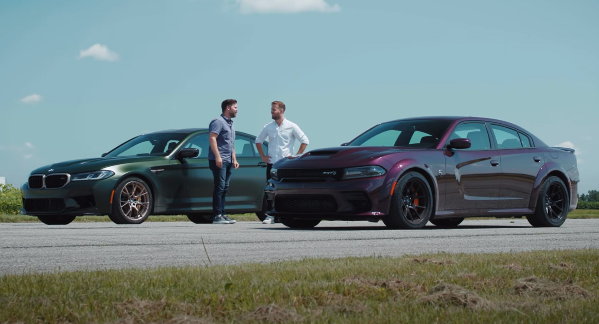 BMW M5 CS Races Dodge Charger Hellcat Redeye In Battle Of The Sedan Titans Auto Recent