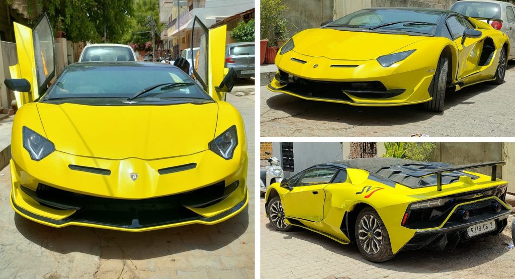  Honda Civic Tries Hard To Pass For A Lamborghini Aventador SVJ