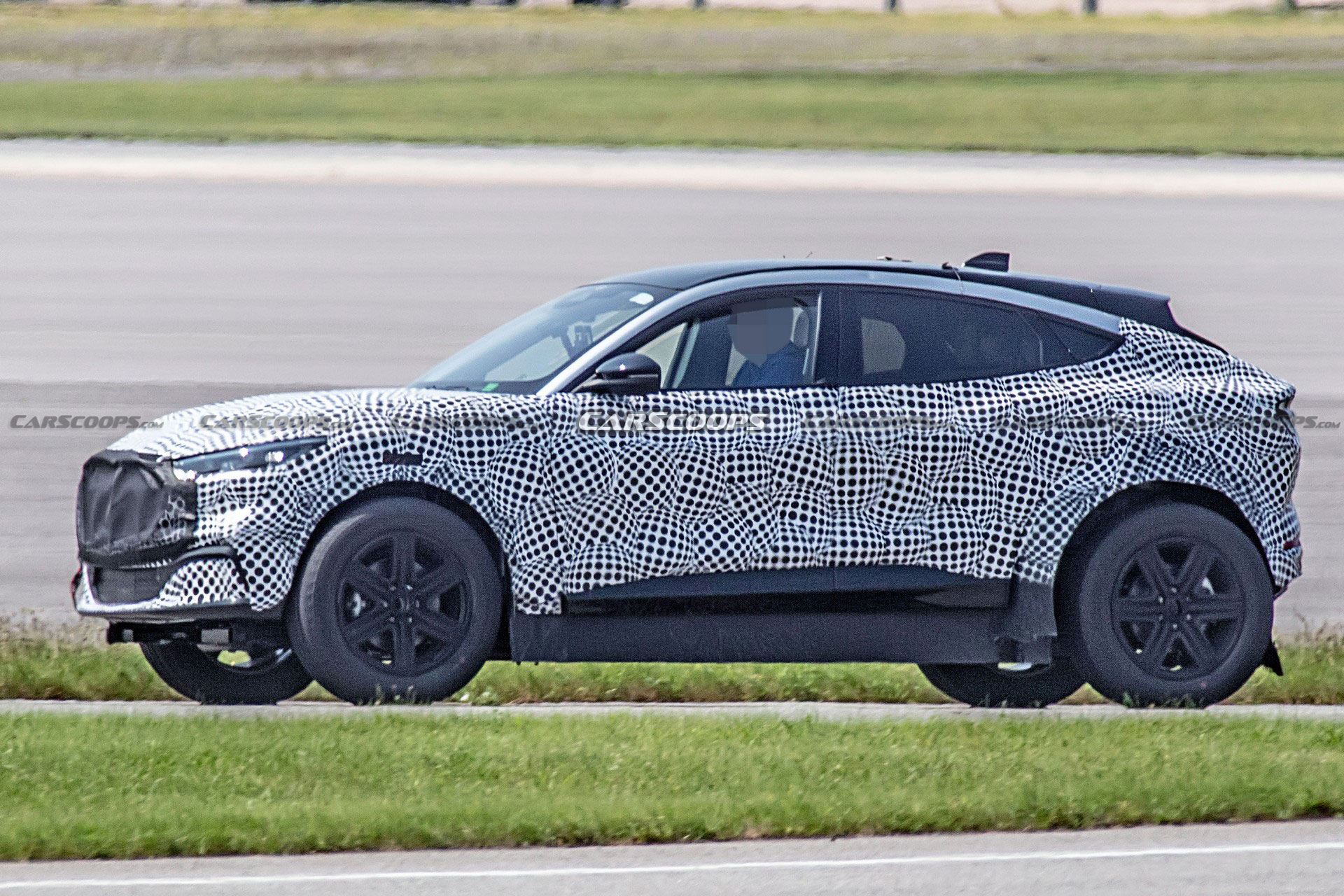 Mysterious Ford Mustang Mach-E Mule Spied, Might Be An Electric Lincoln
