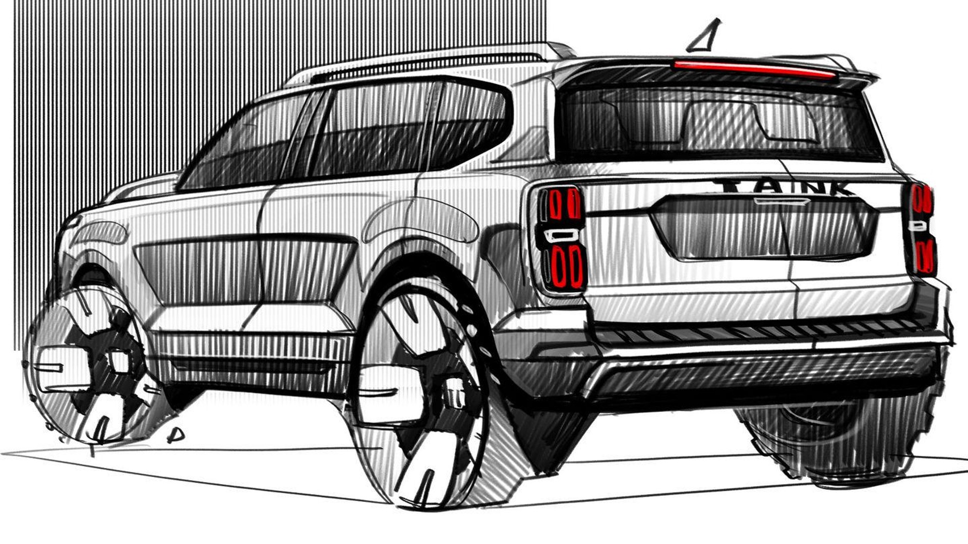 Land Cruiser Prado Rivalling Tank 600 By Great Wall Motors Is Ready To Be Unveiled