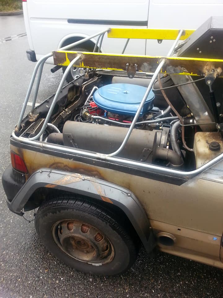 Chopped 1980s Honda Civic Gets A Mid-Engined Transplant With An Oldsmobile V8