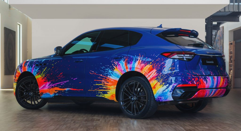  Maserati Made An Explosively Colorful Levante To Show Off Its Customazation Program