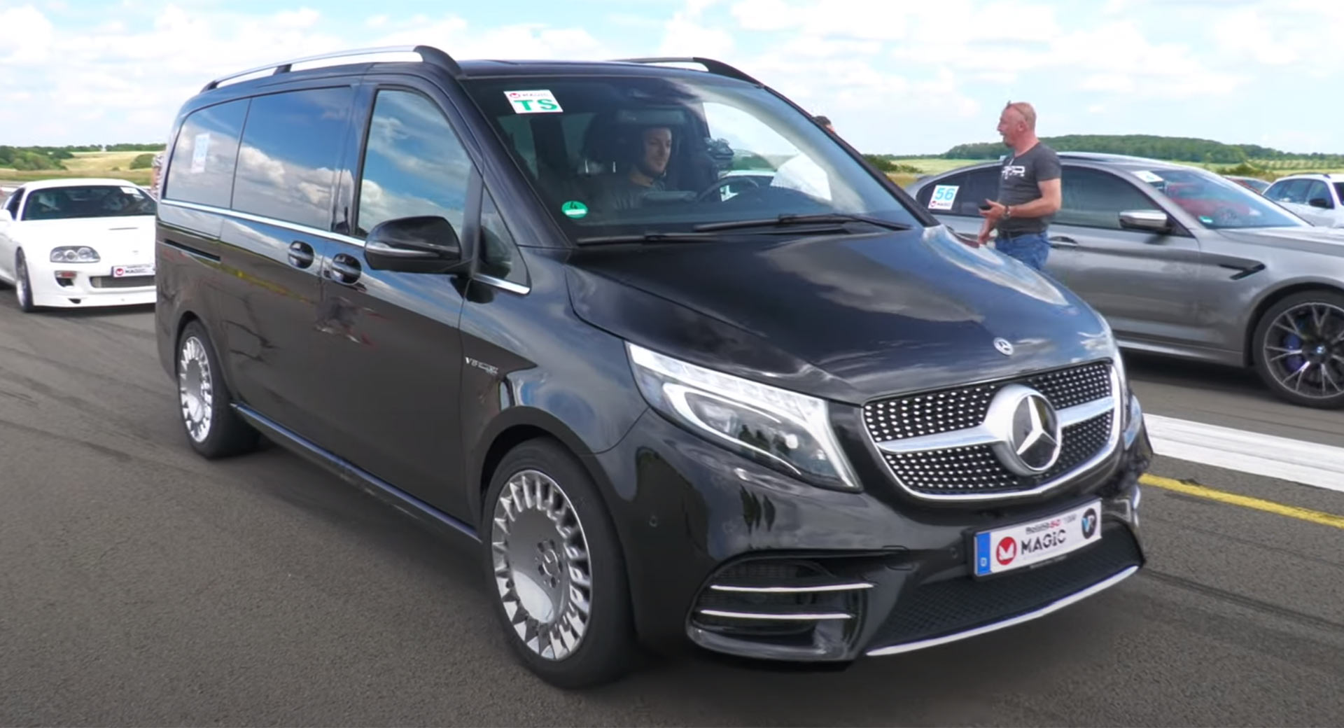 Amg Twin Turbo V8 Powered Mercedes Benz V Class Is The Ultimate Sleeper Carscoops