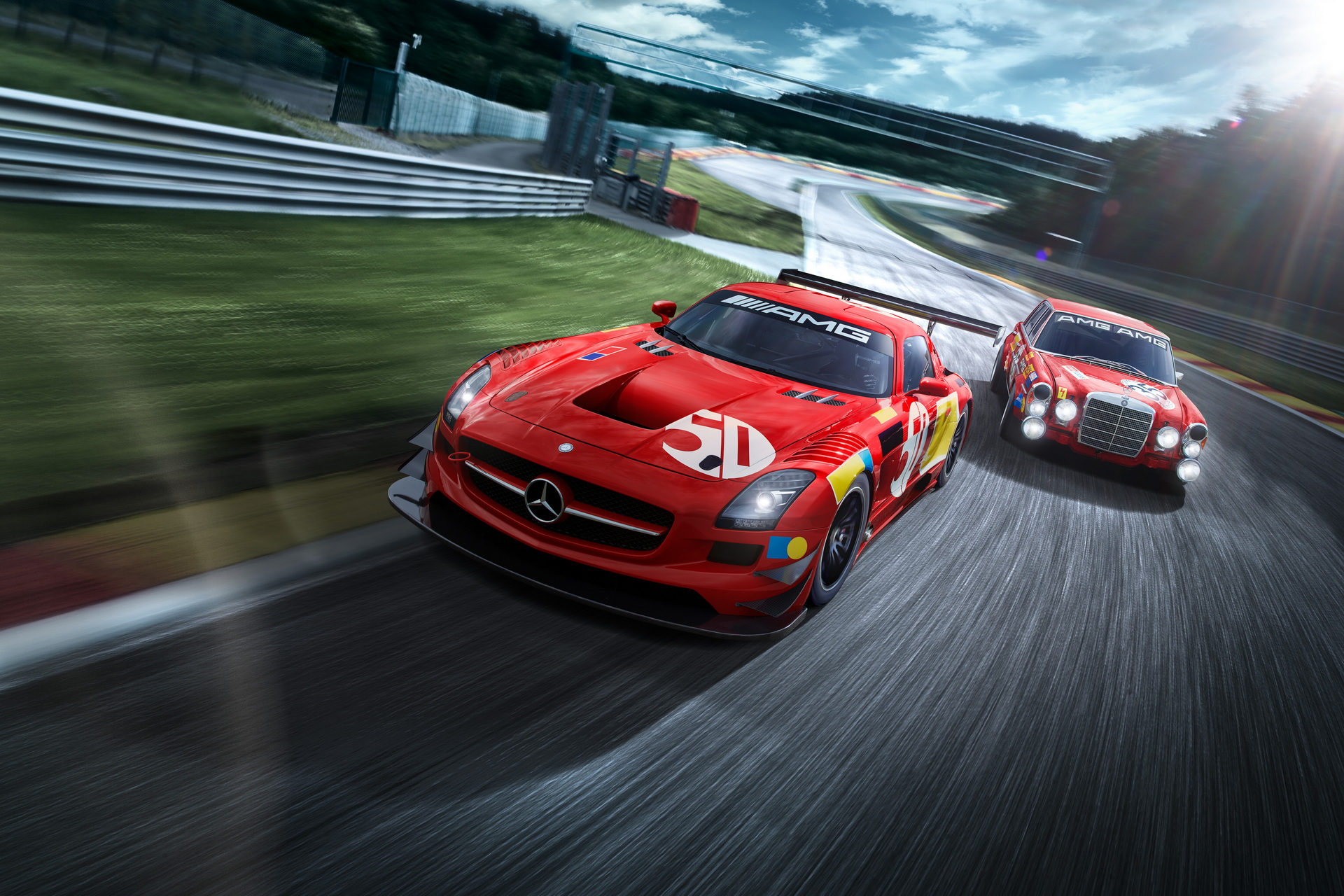 Mercedes-AMG Celebrates 50th Anniversary Of 300 SEL 6.8 Spa Win With Three Unique Racecars