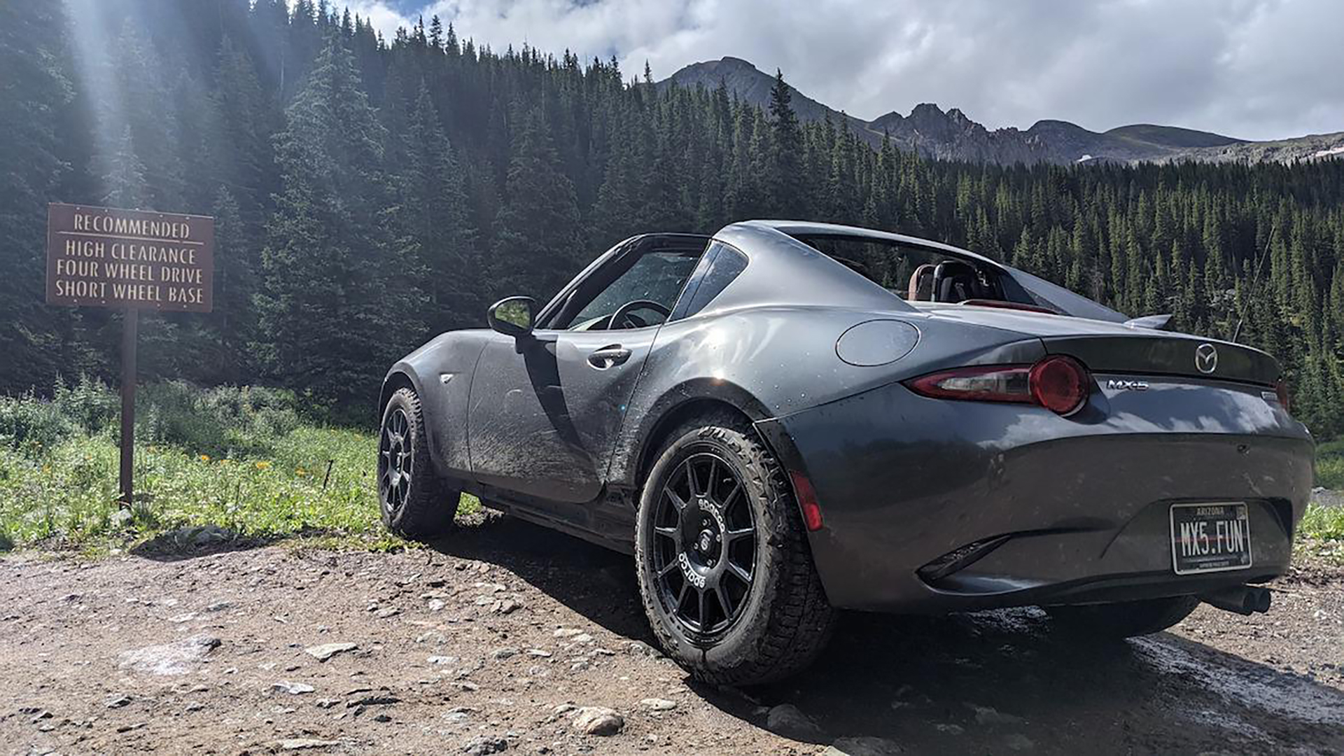 Mazda Miata Conquers OffRoad Trail With Just A Set Of AllTerrain