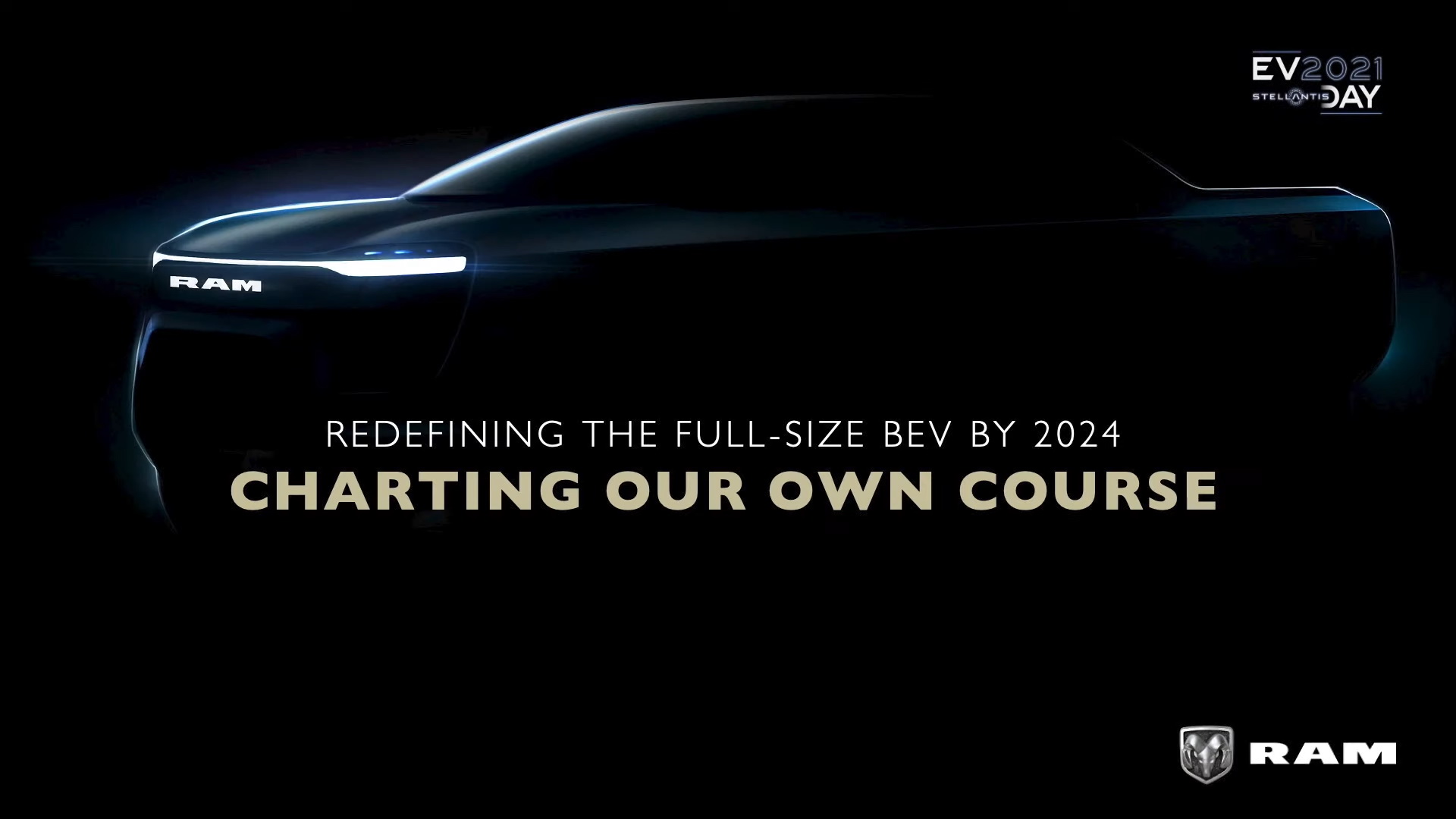 RAM Teases New Futuristic Electric Pickup Truck Coming For Ford’s F-150 Lightning