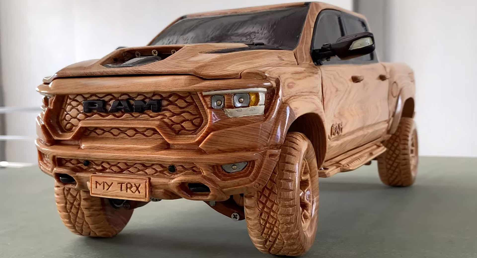 Watch A 1500 TRX Scale Model Come Life Wooden | Carscoops