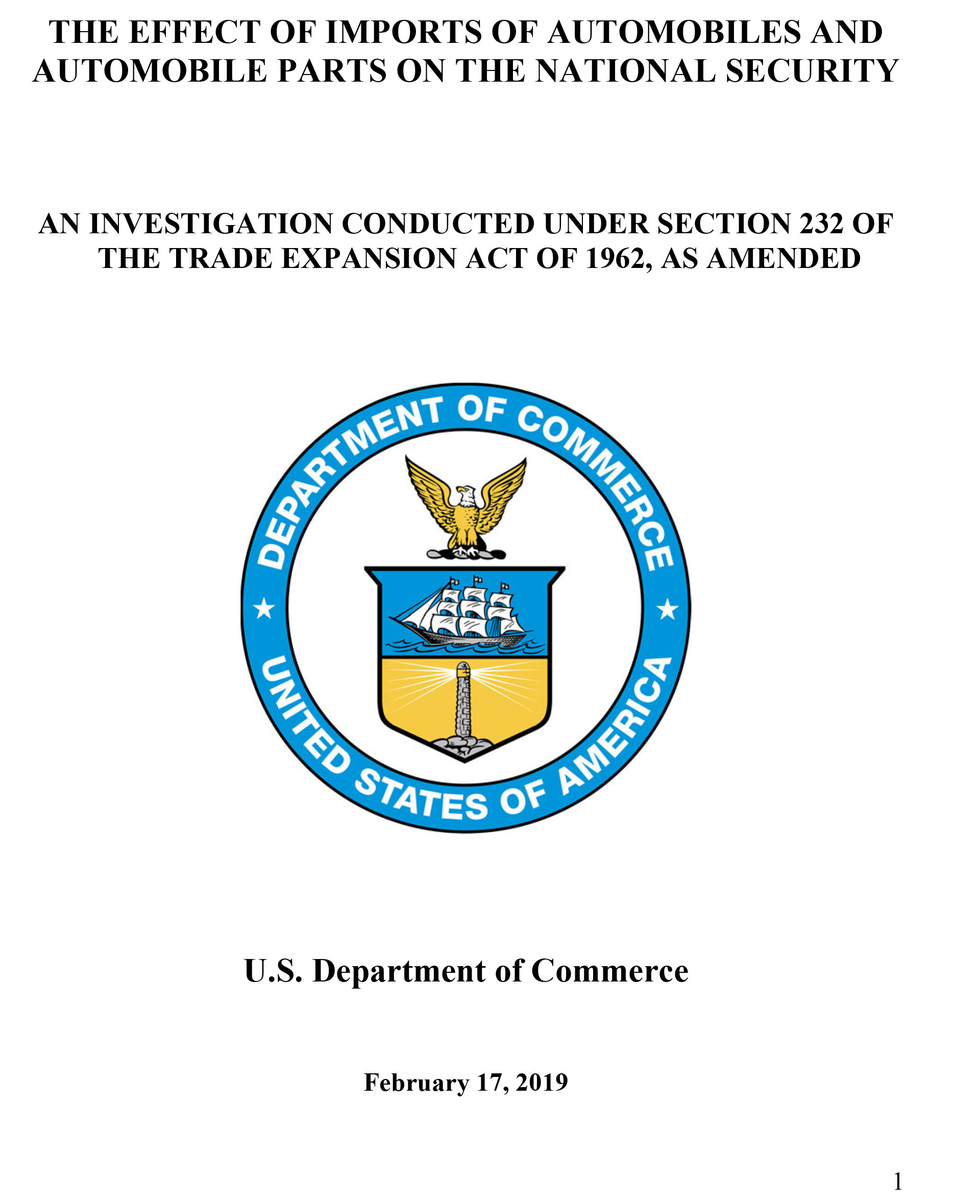 Trump’s Confidential Report On Foreign Car Threat Released By U.S., Read It In Full Here