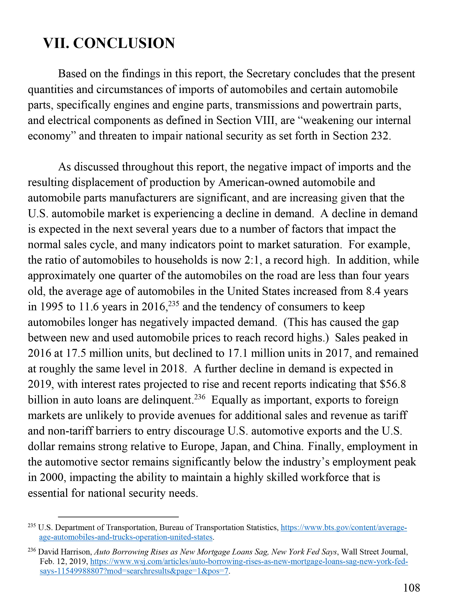 Trump’s Confidential Report On Foreign Car Threat Released By U.S., Read It In Full Here