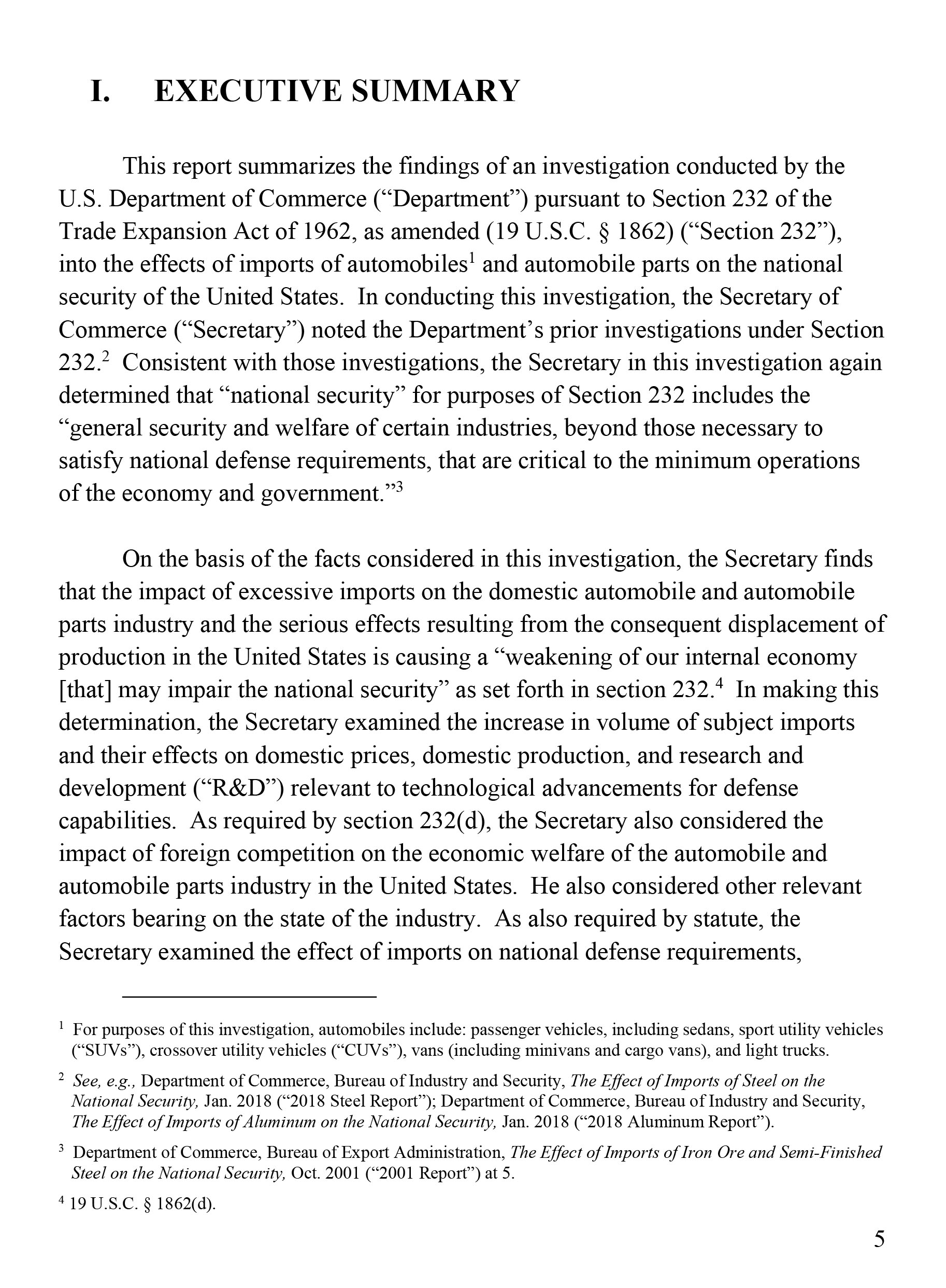 Trump’s Confidential Report On Foreign Car Threat Released By U.S., Read It In Full Here