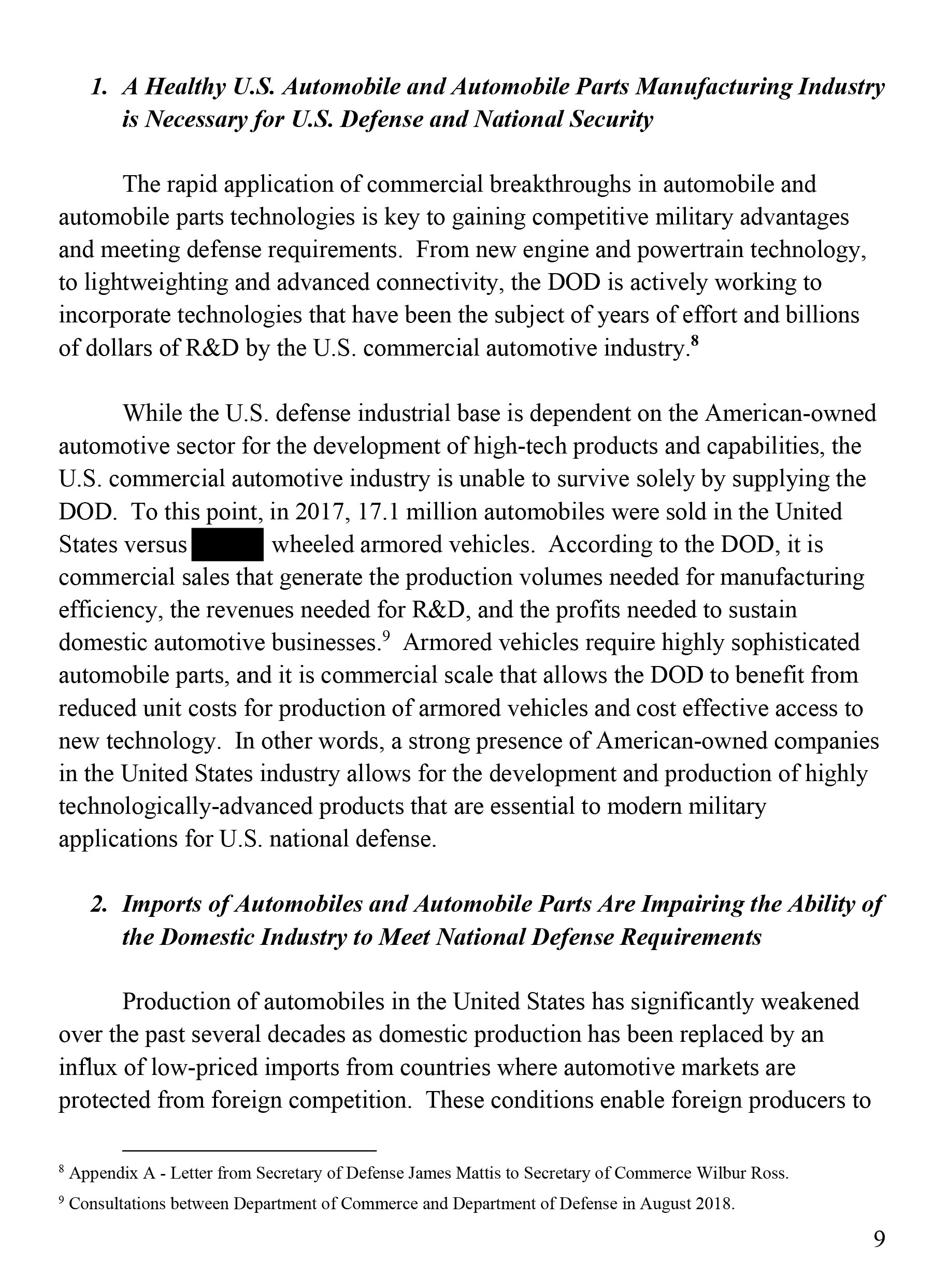 Trump’s Confidential Report On Foreign Car Threat Released By U.S., Read It In Full Here